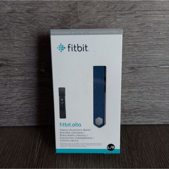Fitbit Alta Classic Accessory Band In Navy Blue - Large - Picture 1 of 3